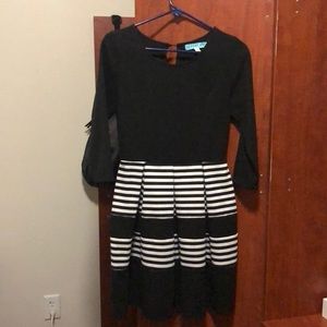 Black and white dress